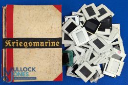 WWII German Naval Kriegsmarine Photograph Album and 35mm Slides, a collection of personal