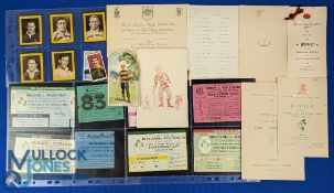 Rugby Menus, Tickets & Cigarette Cards (28): Menus etc: Devon 60 years, 1937; Surrey 60 years,
