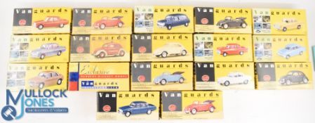 Vanguards 1:43 Scale Cars various vehicles to include VW Beetle VA2002, VA12003, VA12000, VA2001,