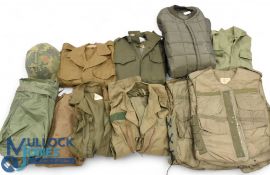 Military Selection, to include US helmet, flyers helmet bag, 1952 Australian Battledress, NATO