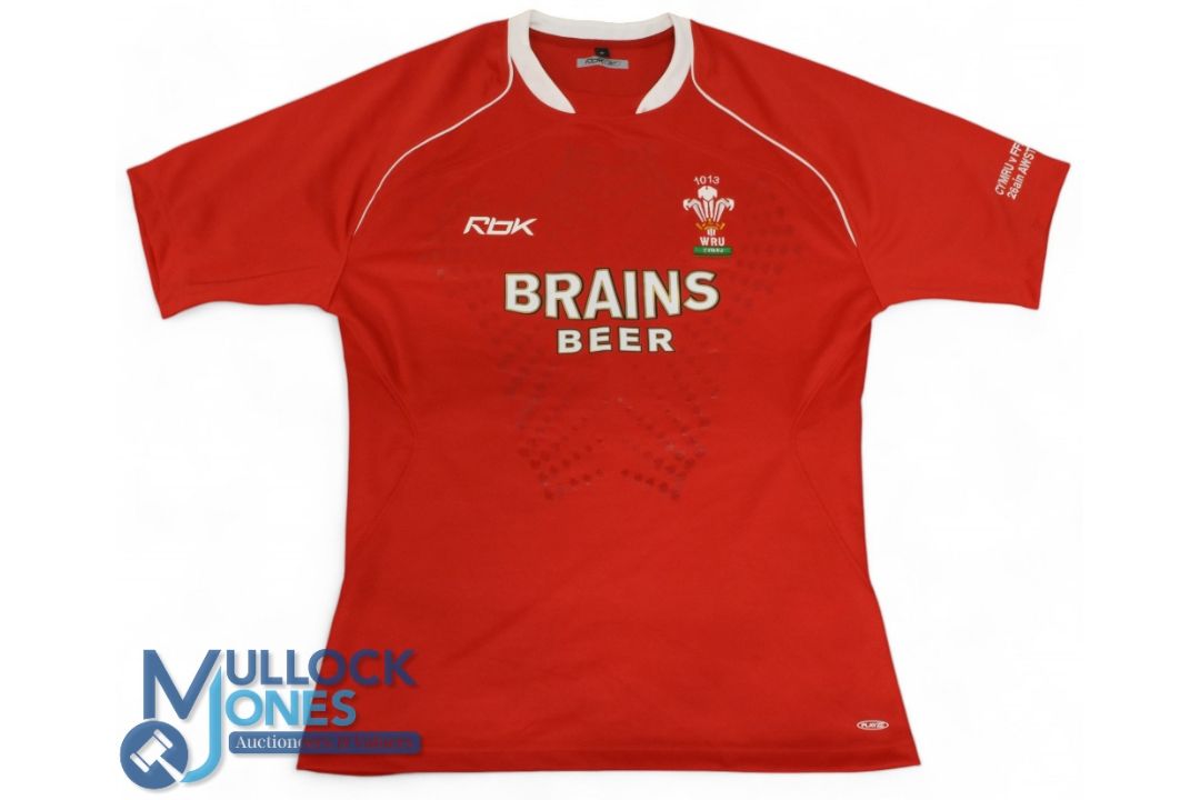 Jonathan Thomas, Cap no.1013, Scarlet no.6 Wales Rugby Jersey: Unnamed but cap and player - Image 1 of 2