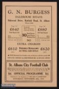 Pre-War 1938/1939 St. Albans City v Horsham Amateur Cup qualifying round replay programme 26