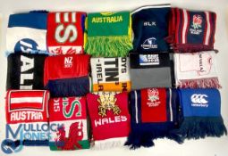 Selection of Rugby Match Scarves (15): Various Rugby matches to include All Blacks, England Rugby,