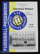 1973/74 UEFA Cup s/f 1st leg programme FC Lokomotive Leipzig v Tottenham Hotspur 10 April 1974;
