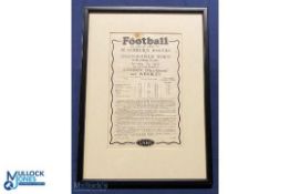 1928 FA Cup Blackburn Rovers v Huddersfield Town LNER Football Train Timetable, 21 April 1928 -