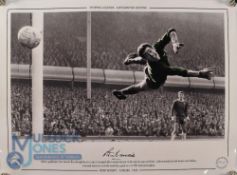 Peter Bonetti Chelsea FC Personally signed limited edition print (37/75) 1965 FA Cup S/F 16 x 12''