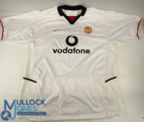 Football Shirt Manchester United FC 2002-2003. Short Away Shirt by Nike size XL