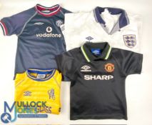 Children's Football Shirts To include Chelsea FC Umbro 104-110 cm, Manchester Utd Umbro 98cms 2/3