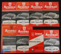 Match programmes at Highbury; 1953 London v Berlin (Inter-City), 1957/58 Manchester Utd v Fulham FAC