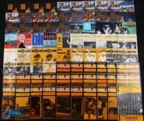 Collection of Wolverhampton Wanderers match programmes 1973/74 homes including WBA (friendly), OS