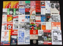 Irish and Welsh Football Programmes, with noted programmes of Shelbourne v Belenenses 14th Oct 1964,