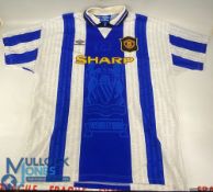 Football Shirt Manchester United FC 1994-1996. Short Sleeved 3rd Shirt by Umbro size XL