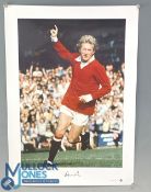 Signed Colour Print Legends Series Limited 455/500 Denis Law Manchester United 59 x 42cm