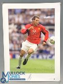 Signed Colour Print Legends Series Limited 195/500 Ruud Van Nistelrooy Manchester United 59 x 42cm