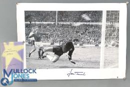 Signed black and white Print Legends Series Limited 282/500 Hans Tilkowski 1966 World Cup 59 x
