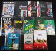 Collection of FAC final programmes involving Manchester United to include 1963, 1976 + match ticket,