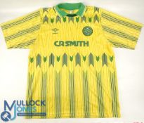 Football Shirt Celtic FC 1989-1991. Short Away Shirt by Umbro size 40-42