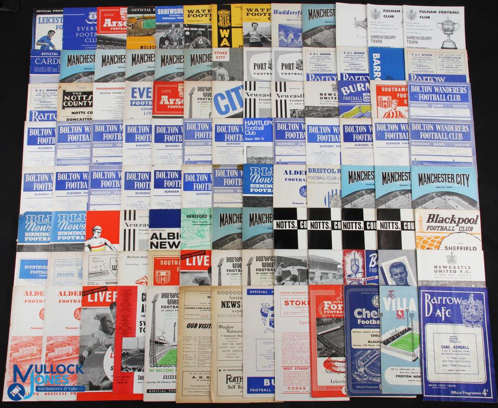 1960-70 English League Football programmes, a mixed lot of league and a few cup matches with noted