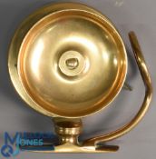 Mallochs Patent all brass side casting reel 3 1/4