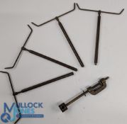 Rare Edward Vom Hofe New York pocket line drier the cast clamp stamped Patent June 25th 1895, 4x