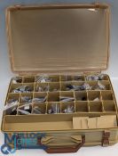 Plano Under and Over Double-Sided Fishing Tackle Box, containing a large collection of unused SIC