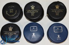 Hardy Bros zipped fly reel cases, all with very good zips and no tears. Very light use (6).