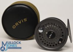 Orvis Battenkill 7/8 alloy trout fly reel, made in England, rear drag adjuster, U shaped line guide,