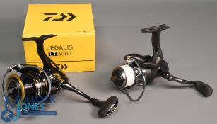 Daiwa Legalis LT 6000 spinning reel with folding handle, appears with little to no signs of use,