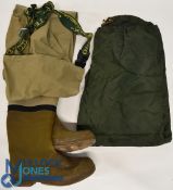 Pair of Fishers Motion Gore-Tex chest waders, size L, adjustable braces, fitted boots size 43,
