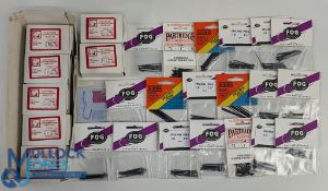 Collection of packet and boxes of unused prawn hooks, by Partridge, Fog and Aiken (qty)