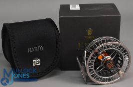 Hardy Ultralite 3000 MTX 3/4/5 fly reel stamped 01f17CK to foot, rear drag adjuster, counter