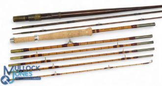 Another Mr D M Johnson of Ballyduff Ireland, custom built split cane Smuggler style fly rod, 7ft