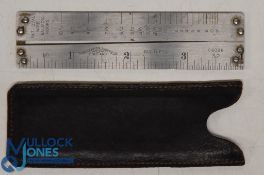 Rare Patent Oval Wire Salmon Hook Gauge. Made by Chesterman of Sheffield, and further stamped Sold