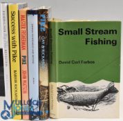Six Fishing Books - all Hardback - Small Stream Fishing 1966 David Carl Forbes, Pike 1989 Martin