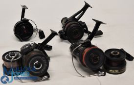 Abu Cardinal 157 fixed spool reel, with bag of spare parts, in fine condition, c/w spare spool; an