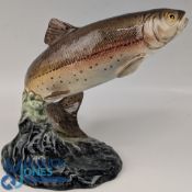 Beswick Ceramic Trout Fish: Larger No. 1032 Trout, 17cm tall, in good clean condition
