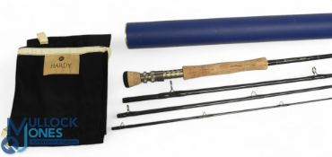Hardy Alnwick a fine Proaxis Sintrix carbon saltwater fly rod, 9ft 45pc line 12#, HiTec alloy double