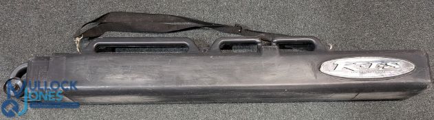 KIS extending 2-piece rod tube, with casters, locking pin, padlock and key, the ultimate travel