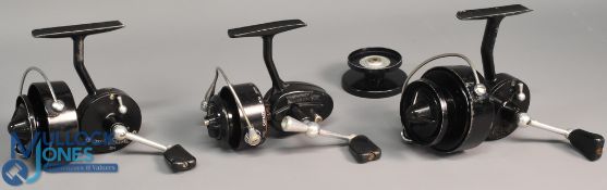 Spinning reels (3) Mitchell 308A spinning reel with screw fold handle, ball bearing model, Garcia