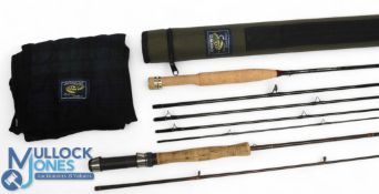Daiwa Altmor-S 804-5 carbon trout fly rod, Made in Scotland AM-S 9804-5, 8ft 5pc line 4#, alloy
