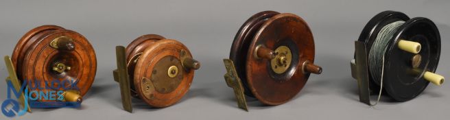 4x Various reels - features 3x Nottingham pattern reels a 4