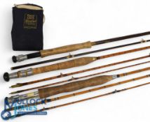 A collection of trout fly rods, as follows: Hardy Alnwick Jet Fibalite trout fly rod, 9ft 3