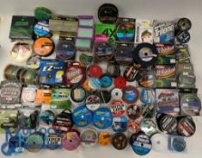 Large Collection of Nylon Fishing Line, most look unused with makers of Daiwa, Berkley, Dunsmore,