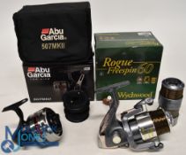 Abu Sweden 507 Mk II closed face reel with 3 spare spools, in correct original box, zip case and