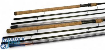 Fox Duo-lite Avon 12ft carbon barbel rod with standard and feeder tops, c/w 4x carbon tips, in MOB