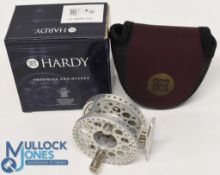 Hardy Bros, hard to find, Hardy Marksman 3/4 click hub less alloy trout fly reel, ventilated frame 2