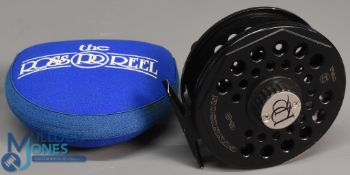 Ross Reels USA 'Gunnison G-3' alloy fly reel in black, quick release spool, rear drag adjuster,