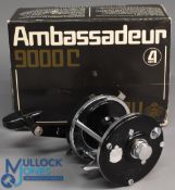 Abu Ambassadeur 9000C multiplier reel foot stamped 791100 star drag, optional check, as new, with