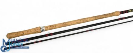 Bruce & Walker hand built in England, Hexagraph salmon fly rod, 15ft 3pc line 10/11/12#, 24