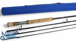 Guideline LPXe RS Series carbon saltwater fly rod, 9ft 4pc line 12#, alloy double uplocking reel
